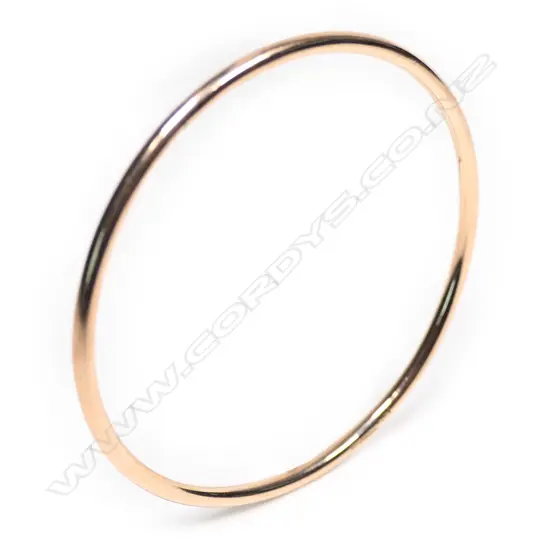 William Good (Gisborne) 9ct rose gold bangle,